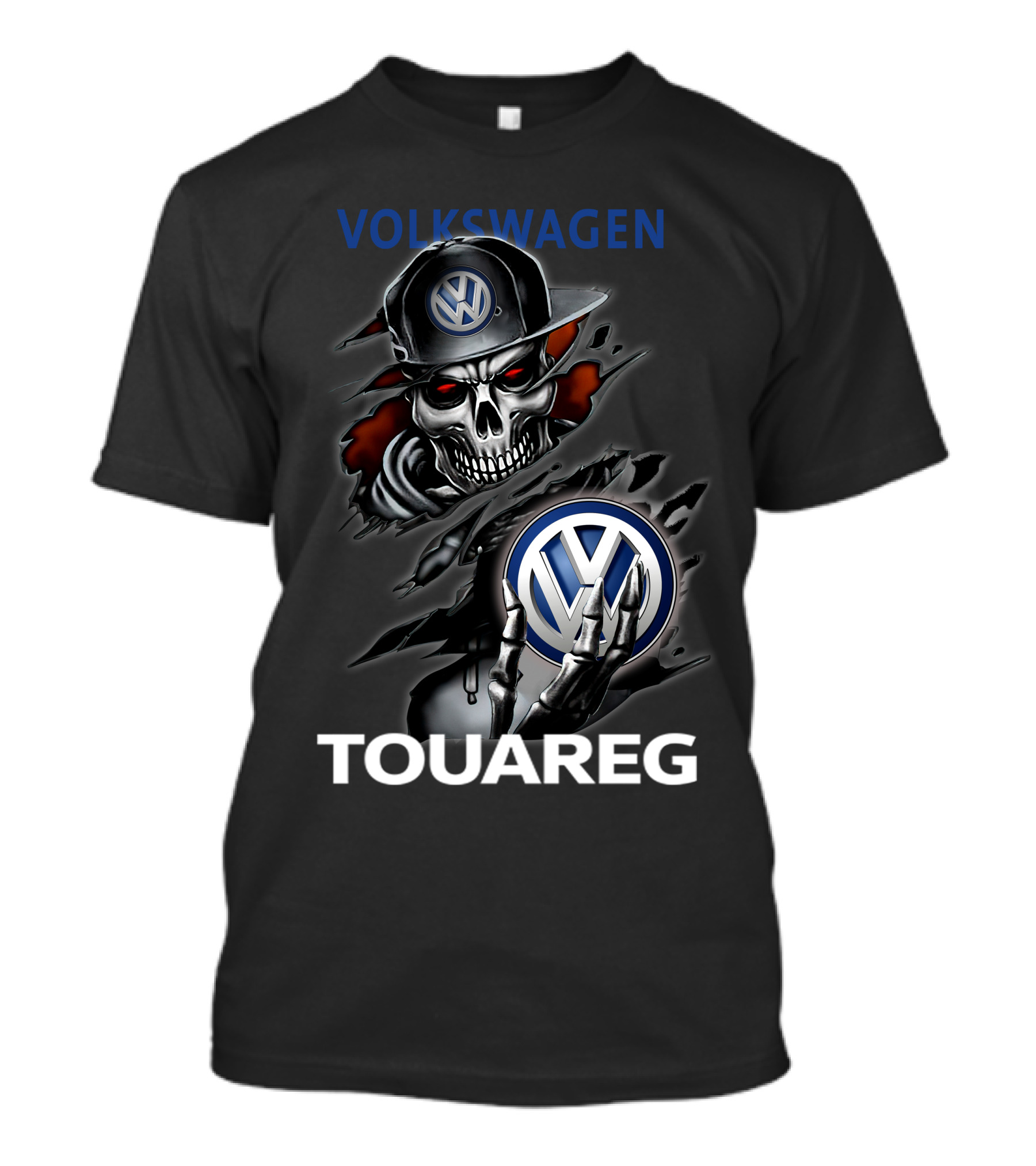 VOLKSWAGEN TOUAREG 05 Skull Logo Art Grim Reaper T-Shirt
