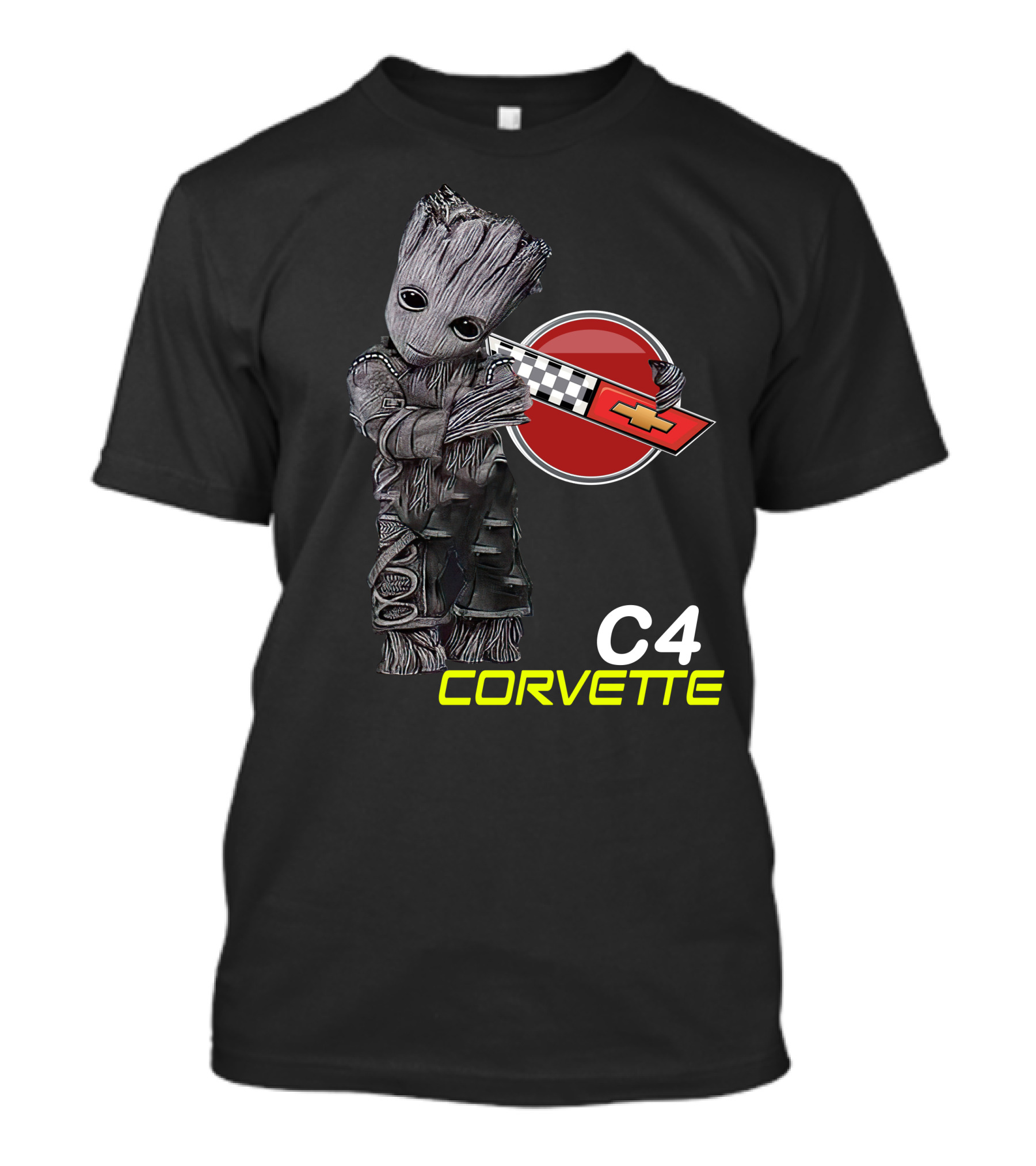 C4 Groot Corvette Chevrolet Racing T-Shirt