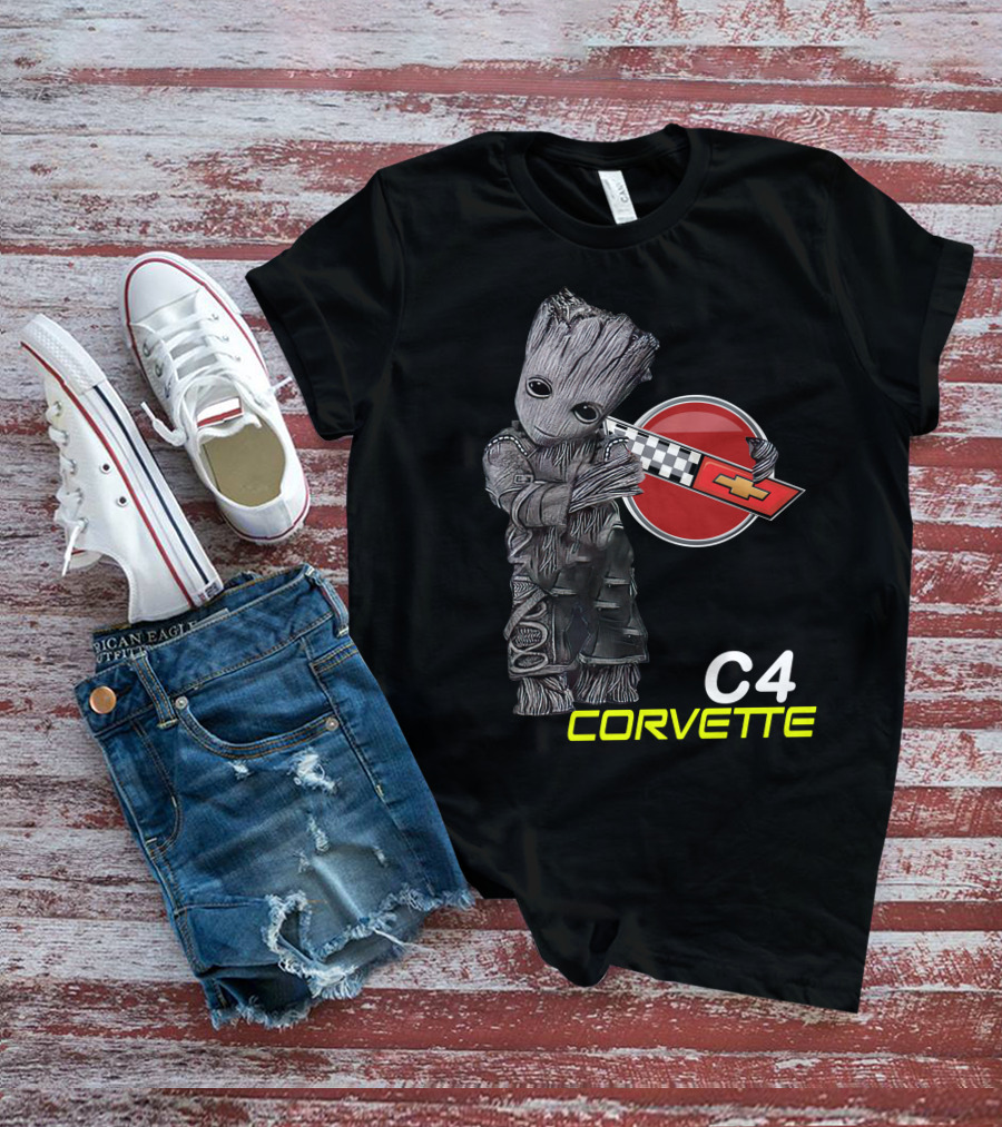 C4 Groot Corvette Chevrolet Racing T-Shirt