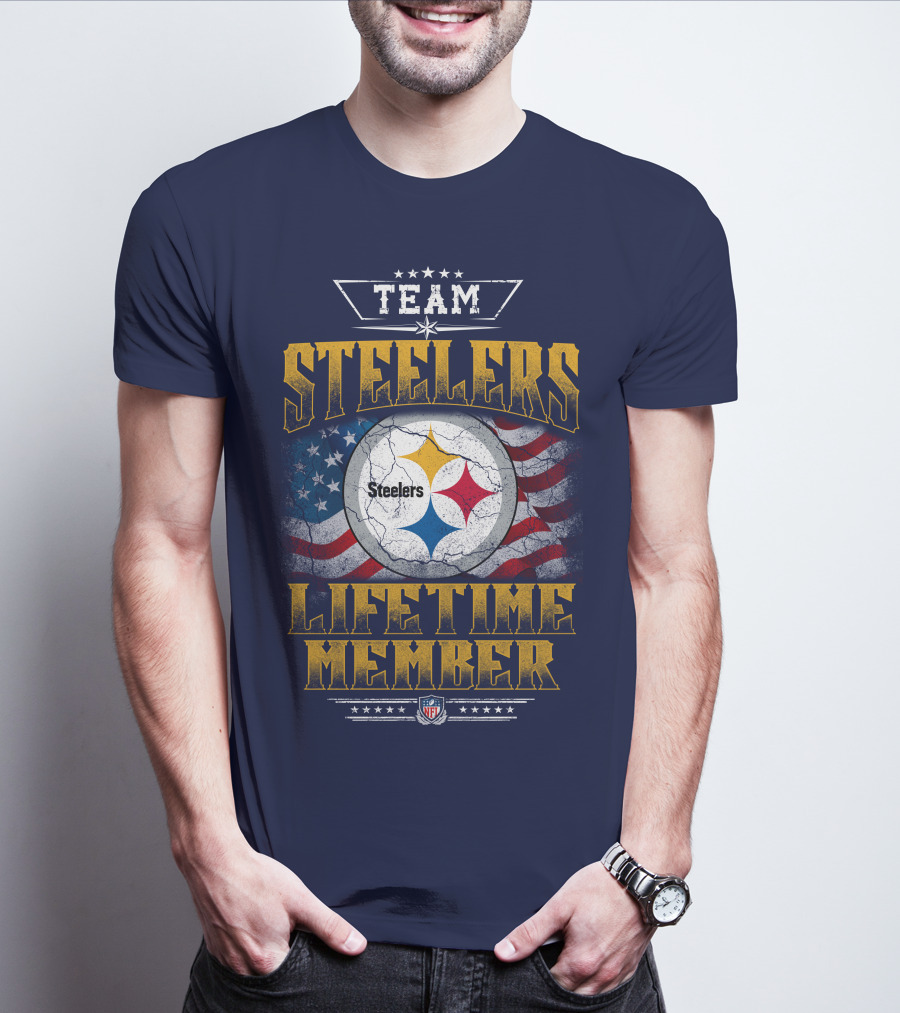 Team Steelers Lifetime Member T-Shirt