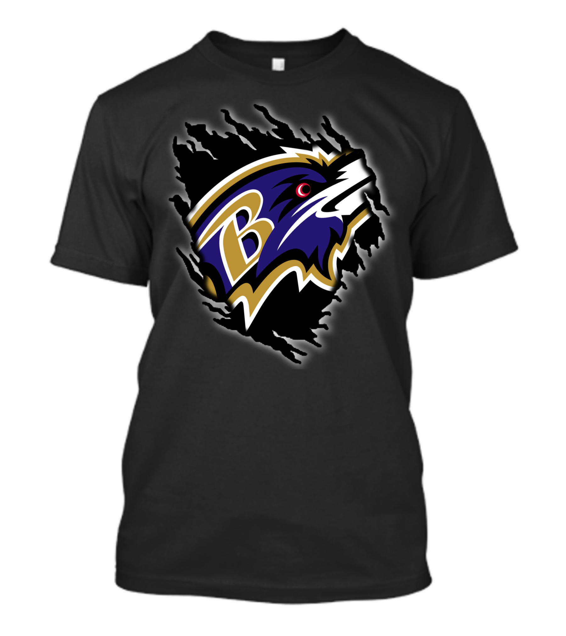 Baltimore Ravens Logo With Claw Mark T-Shirt