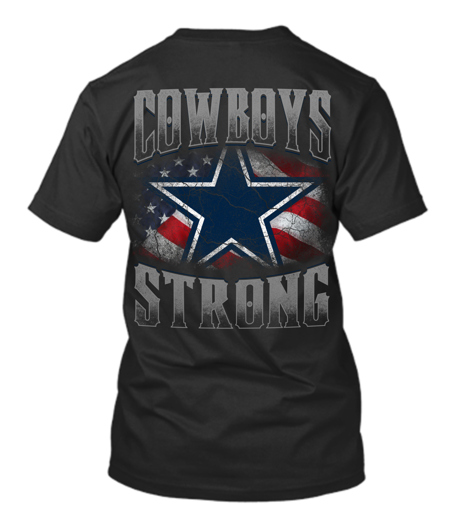 Cowboys Strong American Flag And Star T-Shirt