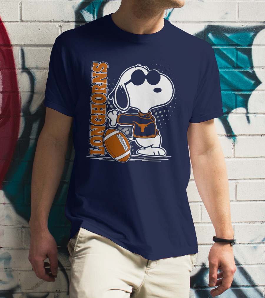 Longhorns Football Snoopy T-Shirt