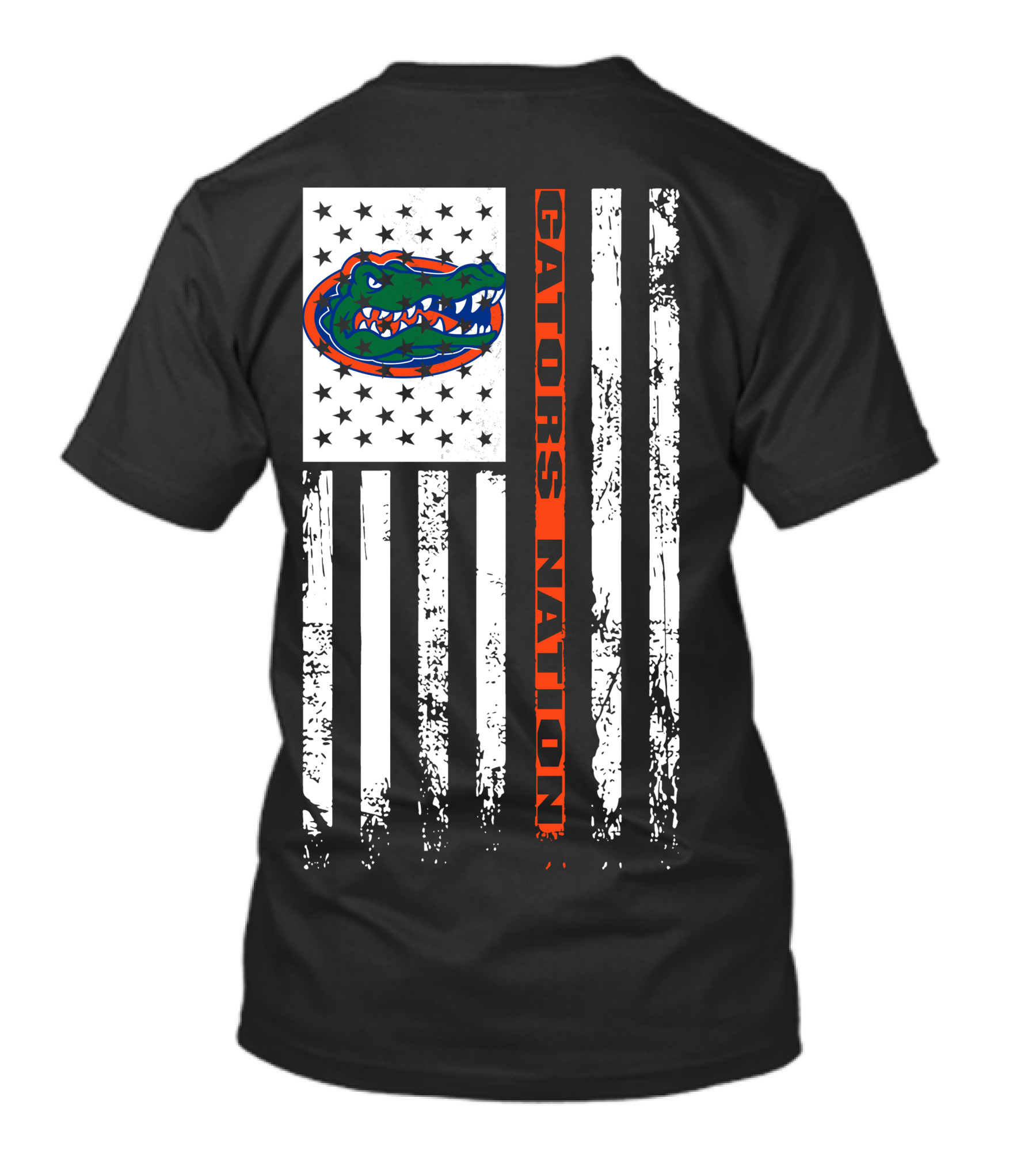 Gators Nation Florida Gators American Flag T-Shirt