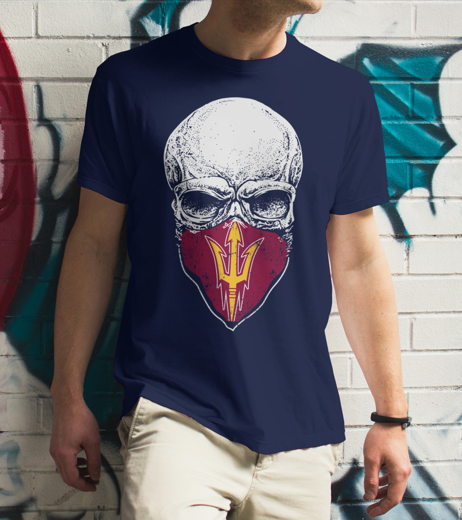 Arizona State Sun Devils Skull With Trident T-Shirt