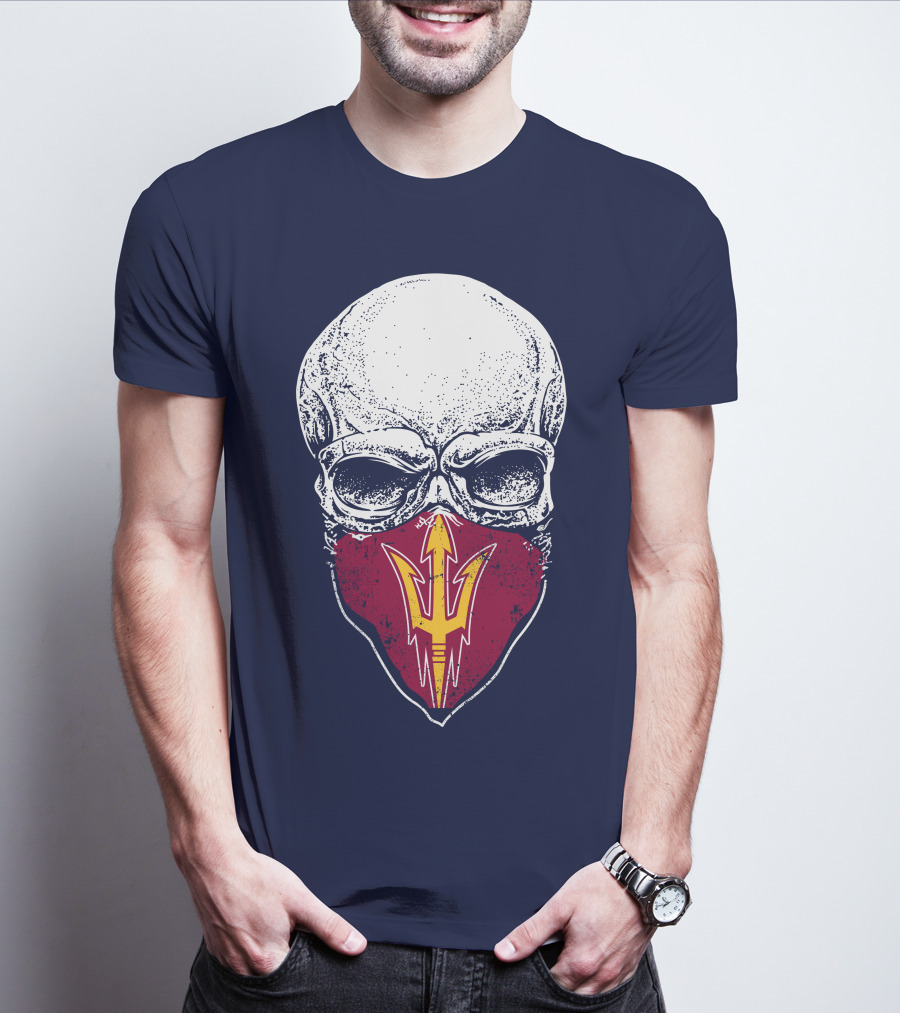 Arizona State Sun Devils Skull With Trident T-Shirt