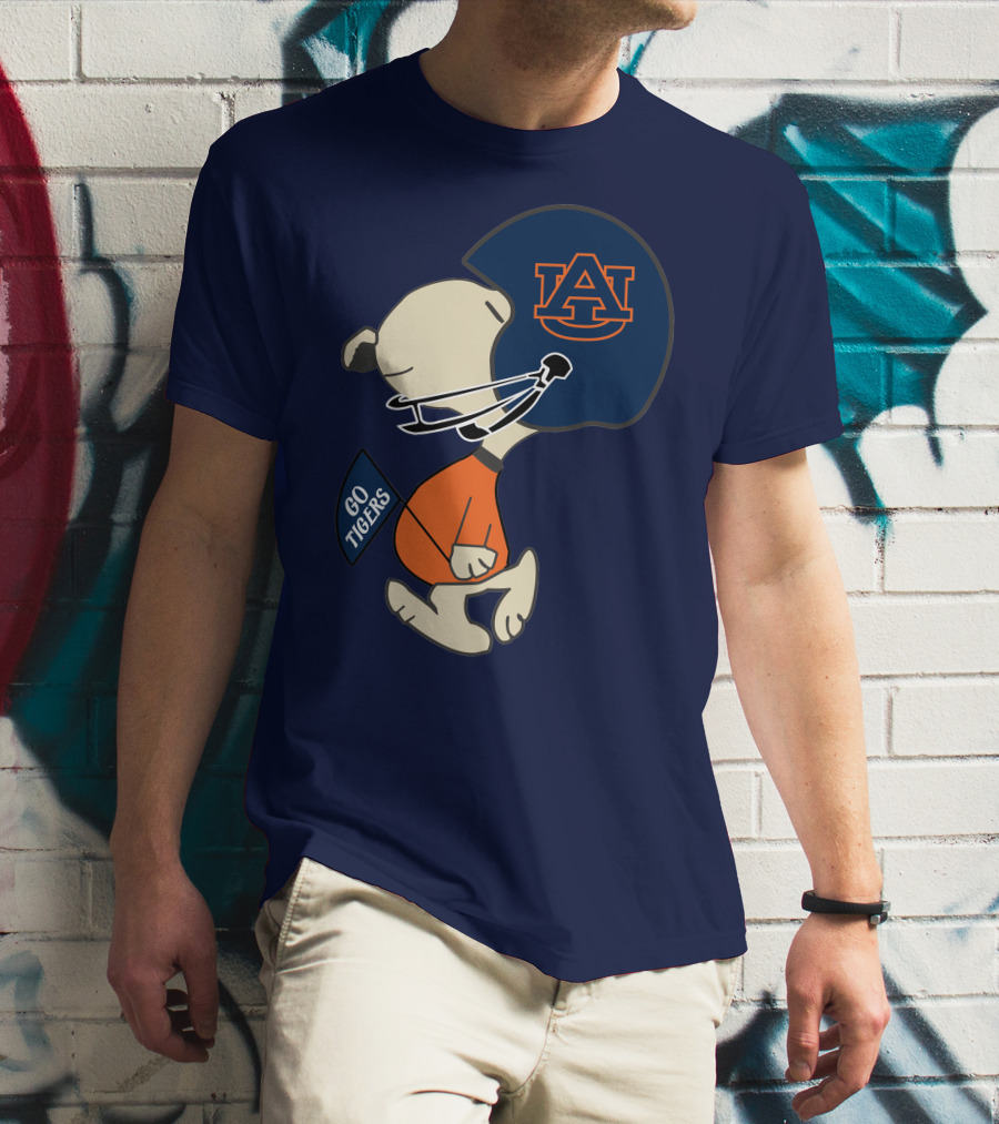 Go Tigers Auburn University Football Snoopy T-Shirt