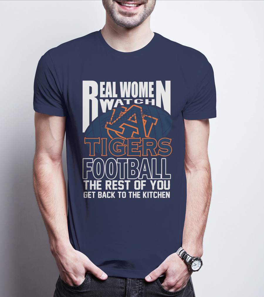 Real Women Watch Auburn Tigers Football T-Shirt