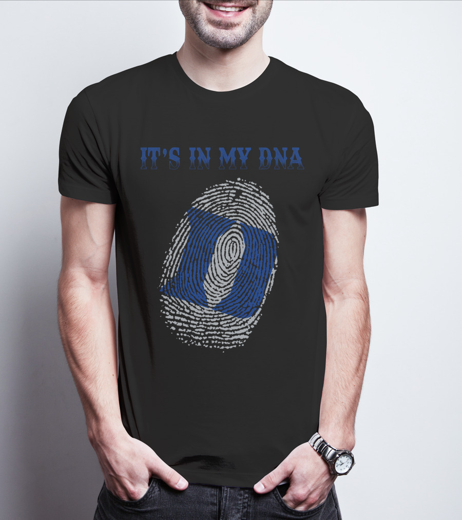It's In My Dna Duke Blue Devils Fingerprint T-Shirt