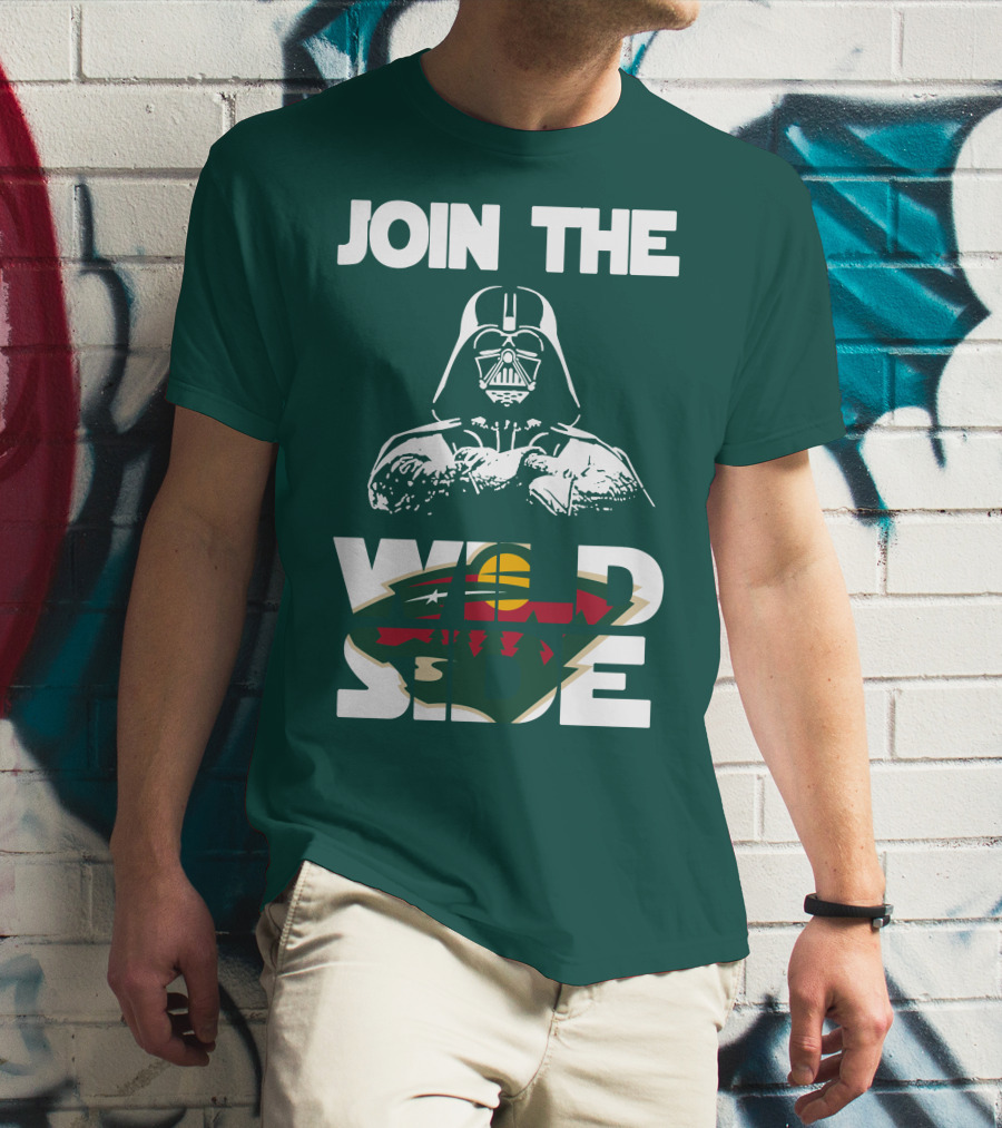Join The Wild Side Minnesota Wild Darth Vader T-Shirt