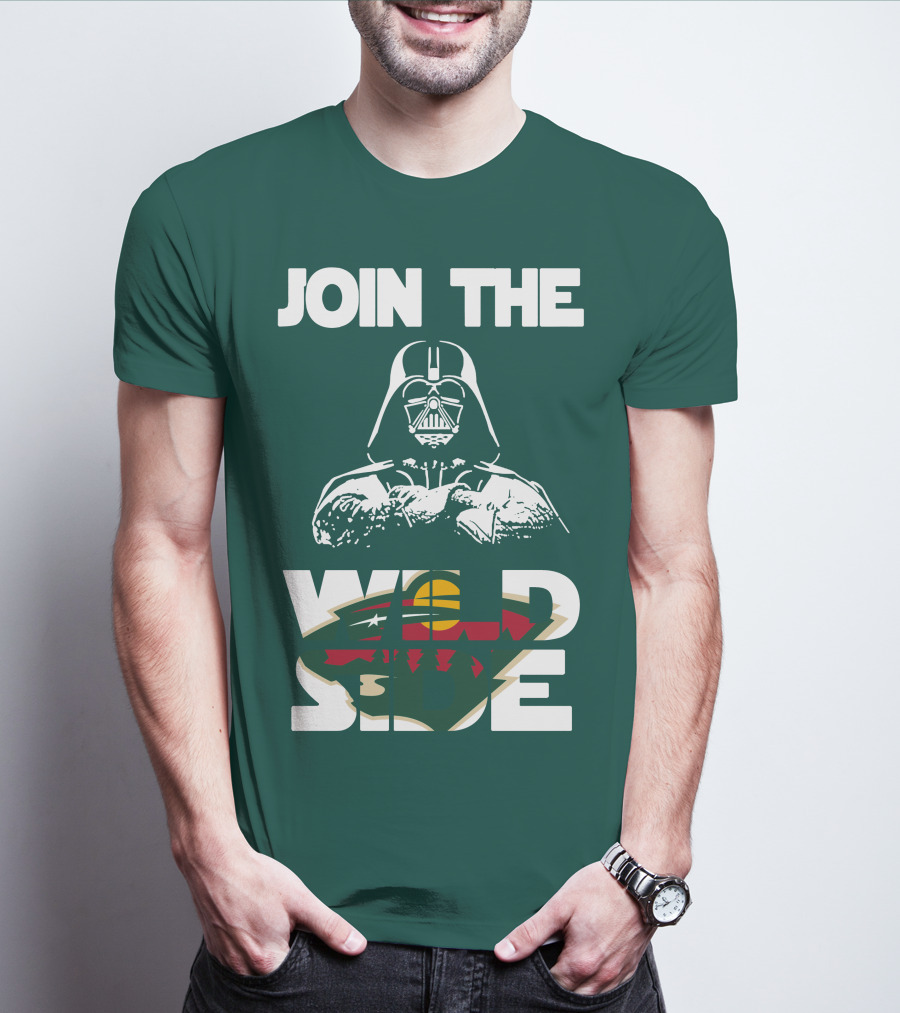 Join The Wild Side Minnesota Wild Darth Vader T-Shirt