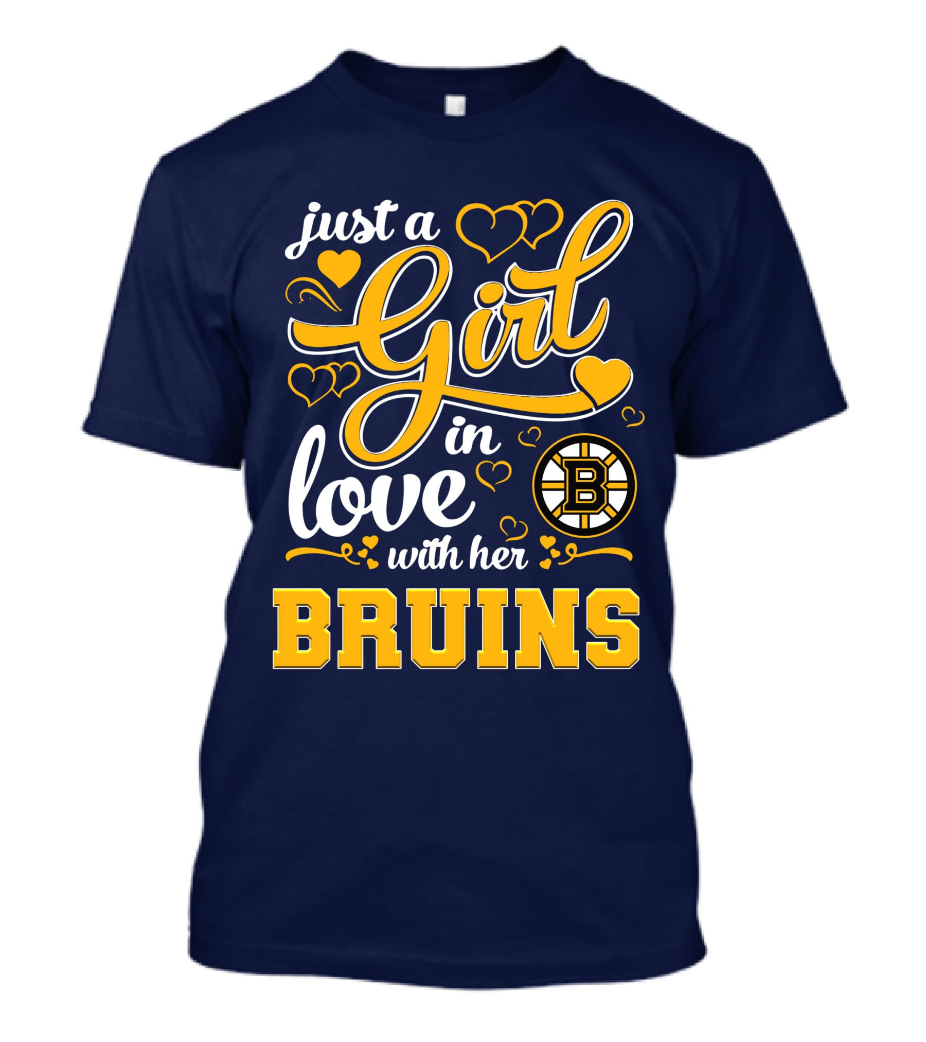 Just A Girl In Love With Her Boston Bruins T-Shirt