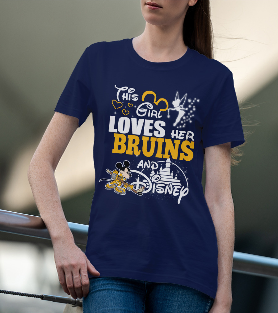 This Girl Loves Her Bruins And Disney T-Shirt