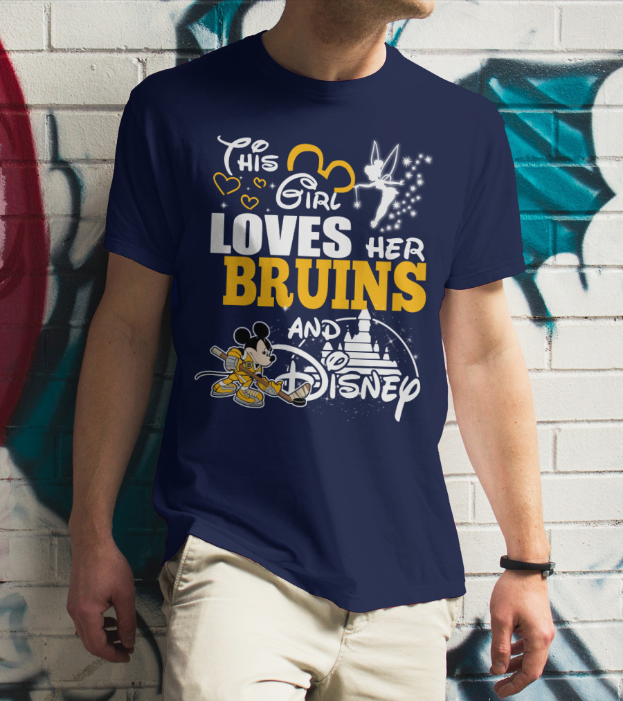 This Girl Loves Her Bruins And Disney T-Shirt