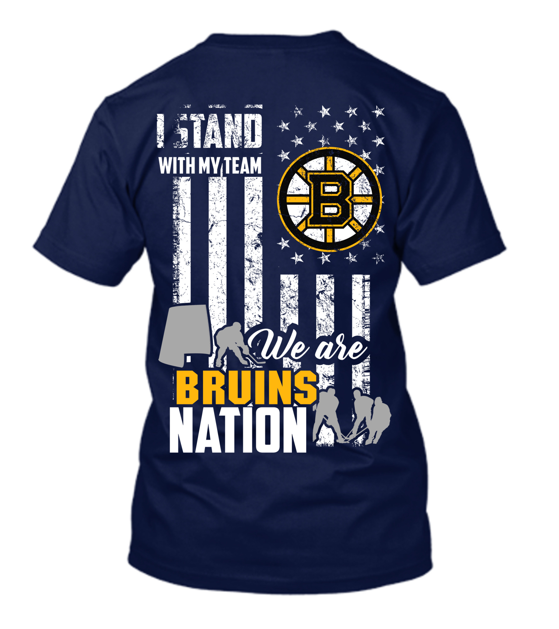 I Stand With My Team Boston Bruins We Are Bruins Nation T-Shirt