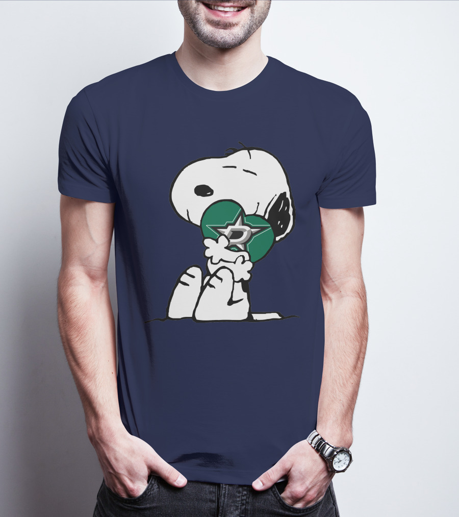 Snoopy Hugging Dallas Stars T-Shirt