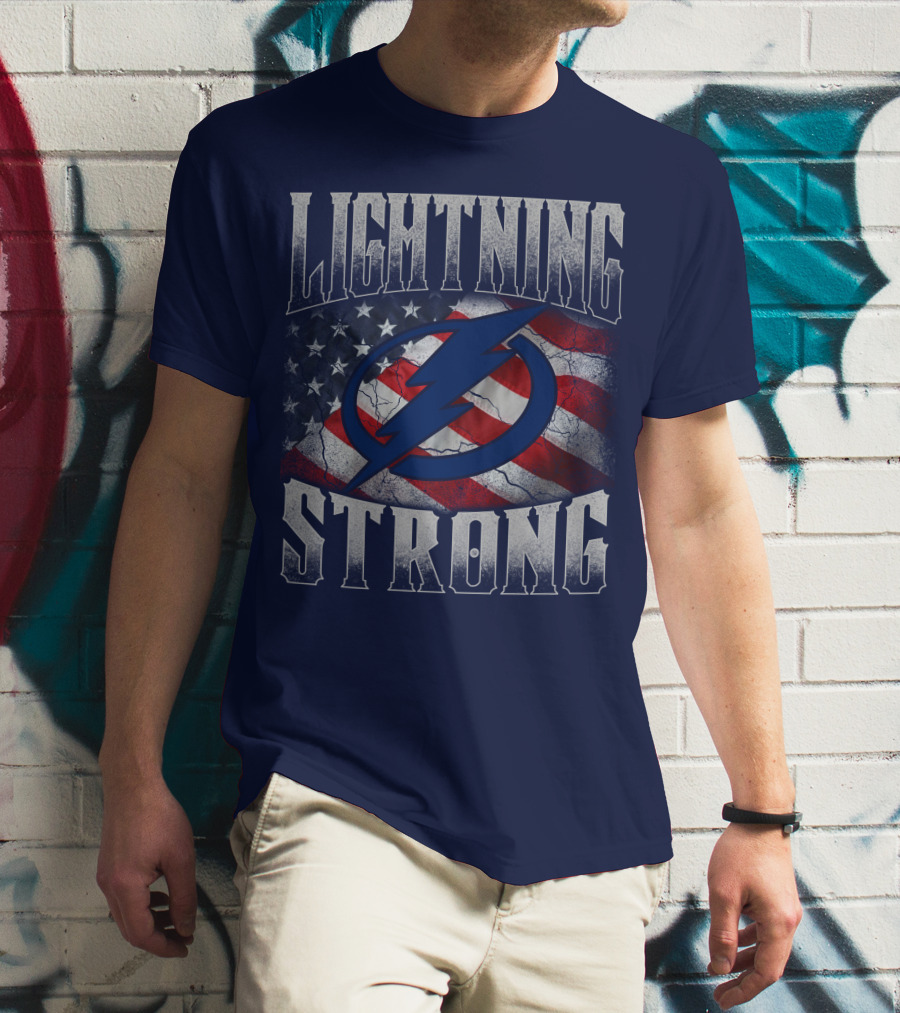 Lightning Strong Tampa Bay Flag T-Shirt