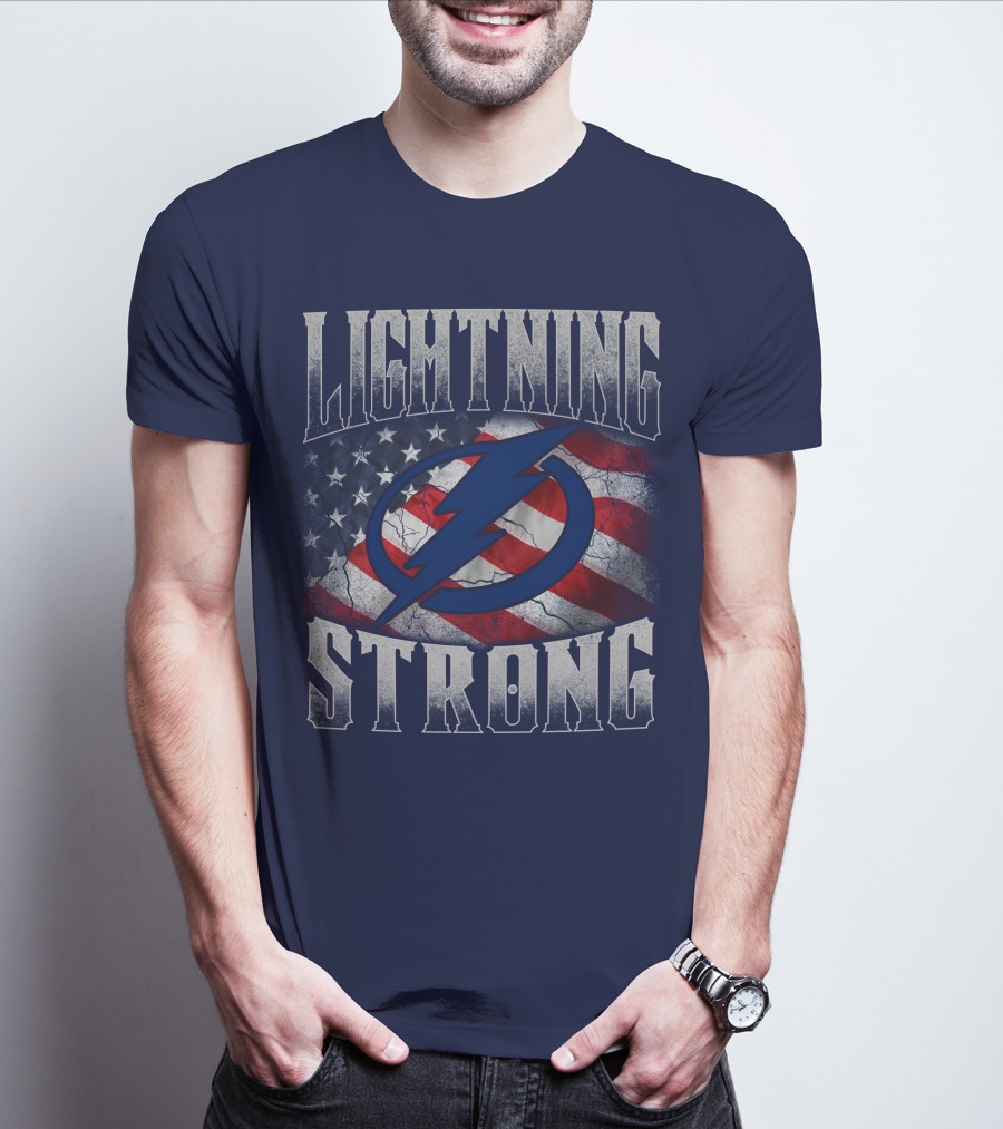 Lightning Strong Tampa Bay Flag T-Shirt