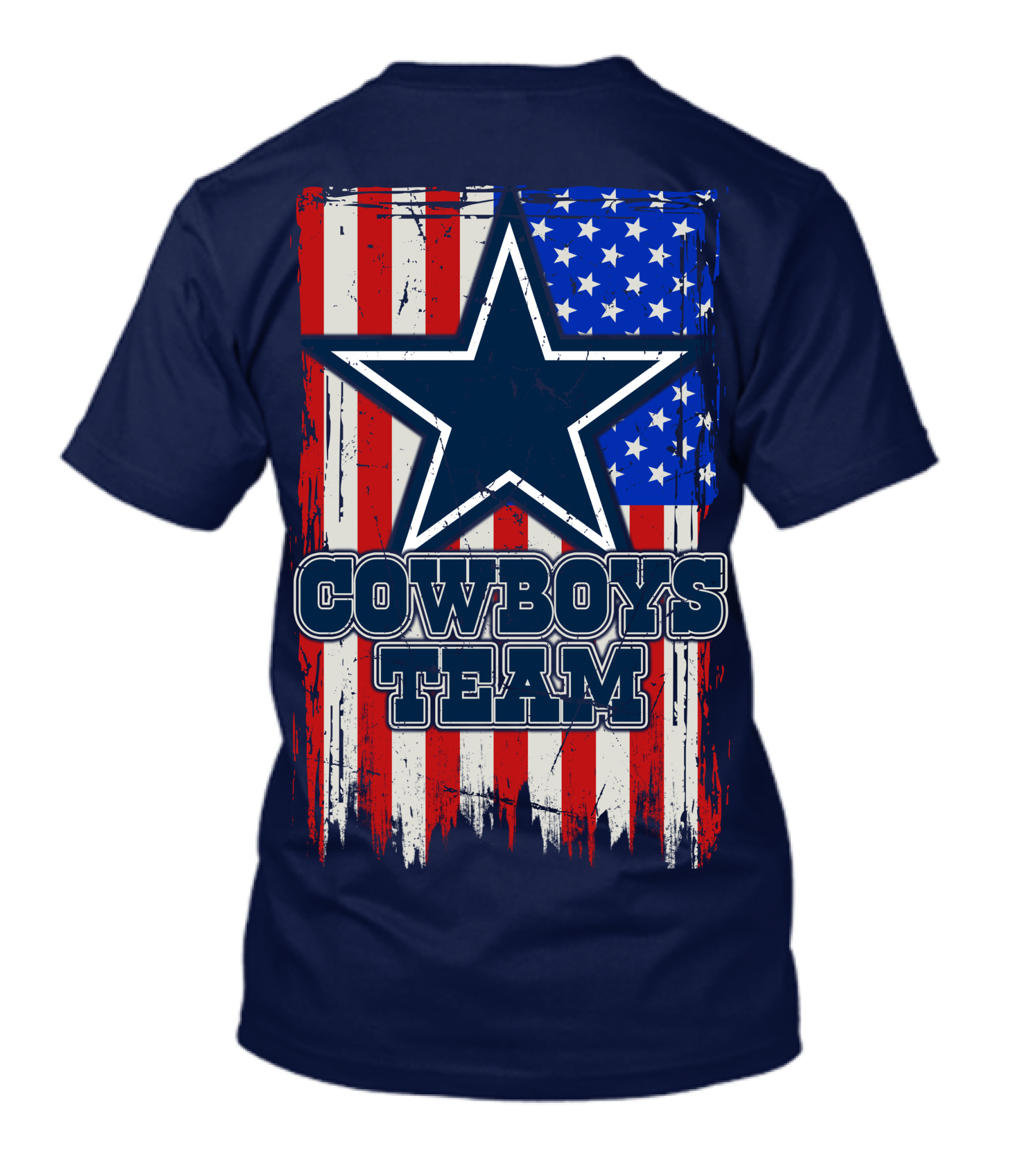 Cowboys Team Usa Flag Star T-Shirt
