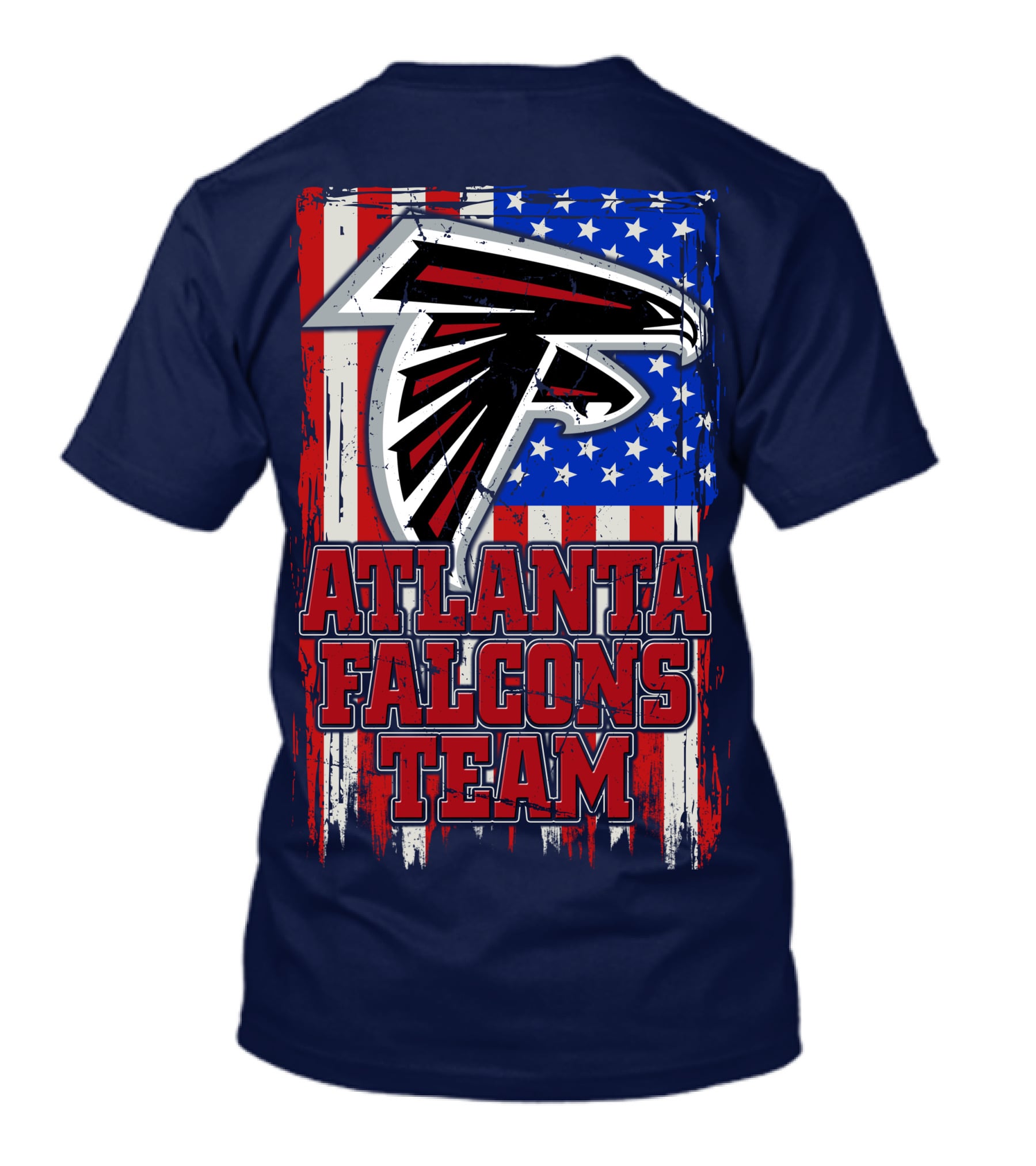 Atlanta Falcons Team American Flag T-Shirt