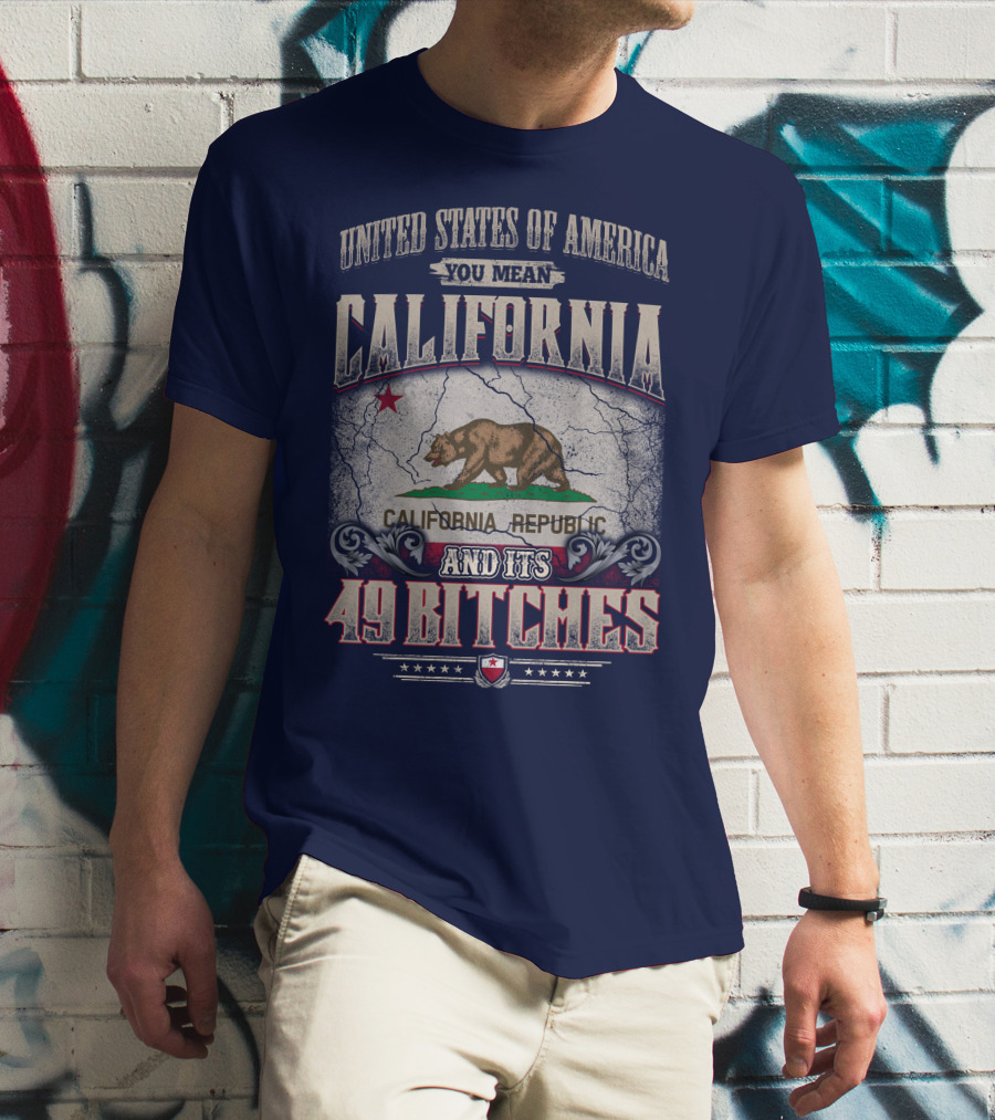 United States Of America You Mean California Republic And Its 49 Bitches T-Shirt