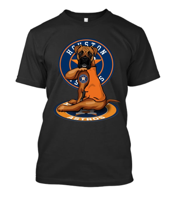 Houston Astros Dog Baseball Fan T-Shirt