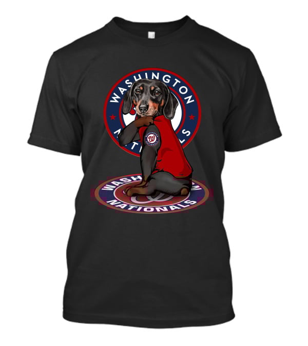 Washington Nationals Dachshund Sports T-Shirt