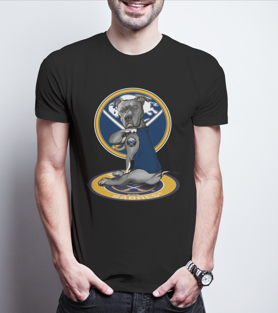 Buffalo Sabres Dog Mascot Nhl Team T-Shirt