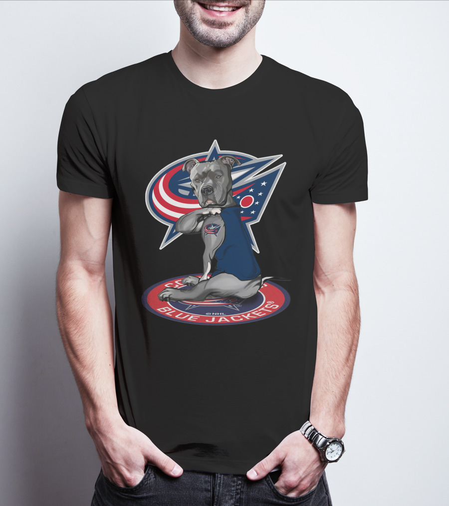 Columbus Blue Jackets Nhl Dog Mascot T-Shirt