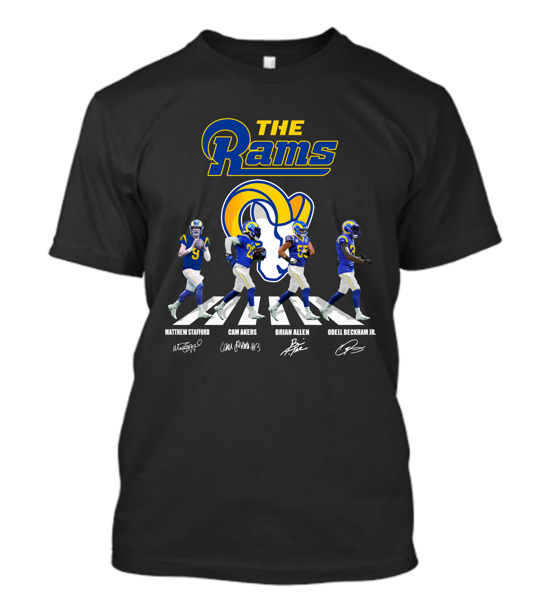 The Rams Matthew Stafford Cam Akers Brian Allen Odell Beckham Jr Ds003 Los Angeles Rams T-Shirt