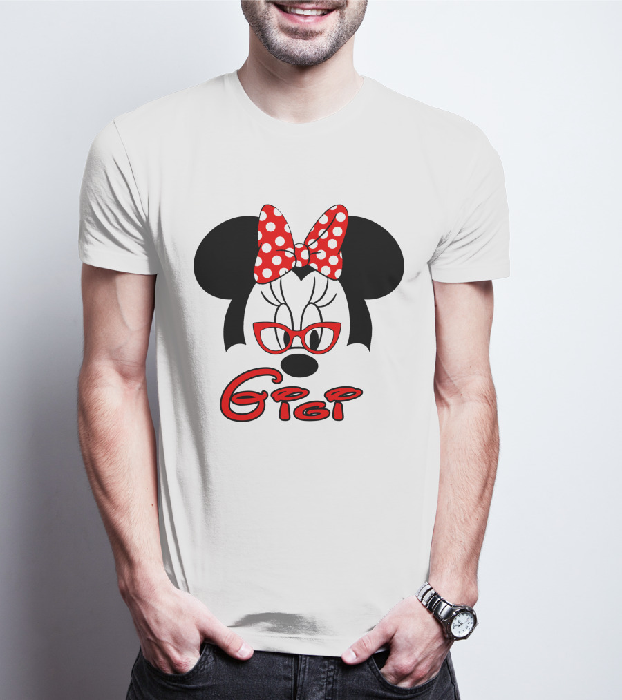 Minnie Mouse Glasses Gigi Polka Dot Bow T-Shirt