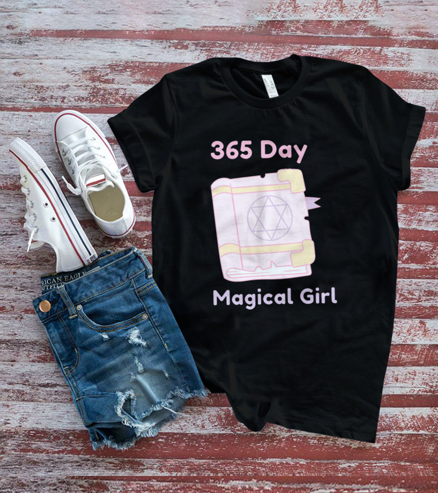 365 Day Magical Girl Pastel Spellbook Star Emblem T-Shirt