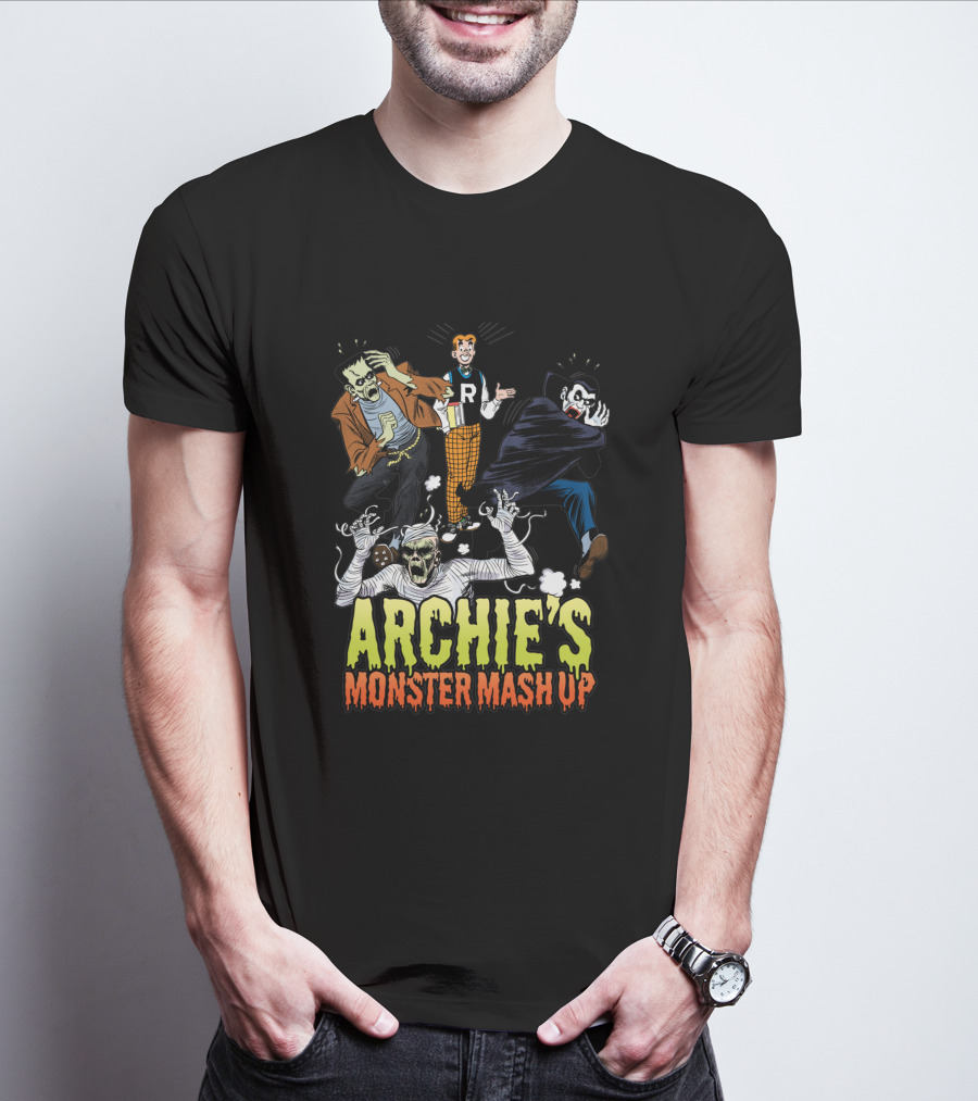 Archie's Monster Mash Up With Classic Movie Creatures 1722483 T-Shirt