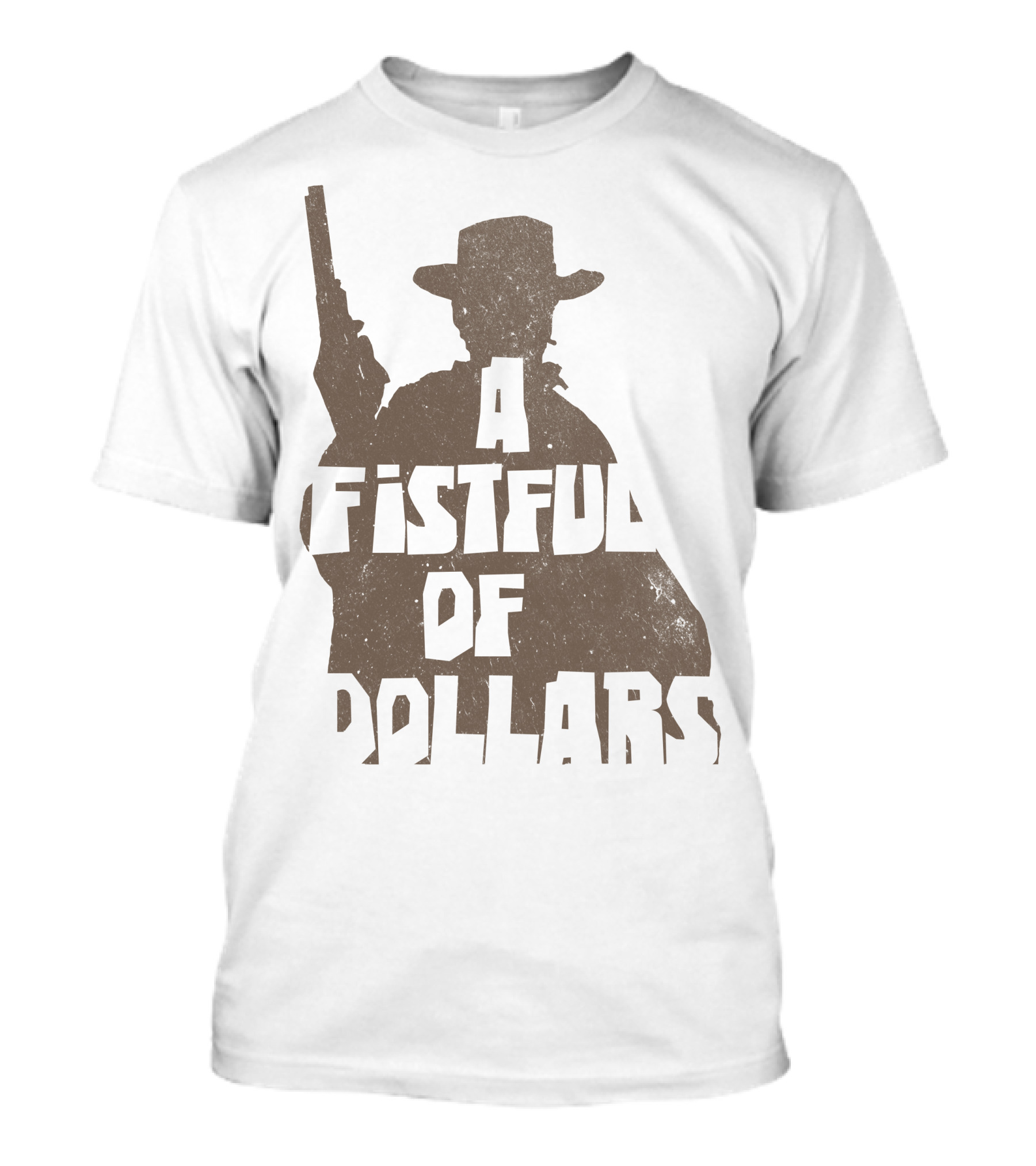 A Fistful Of Dollars Cowboy Silhouette With Revolver T-Shirt