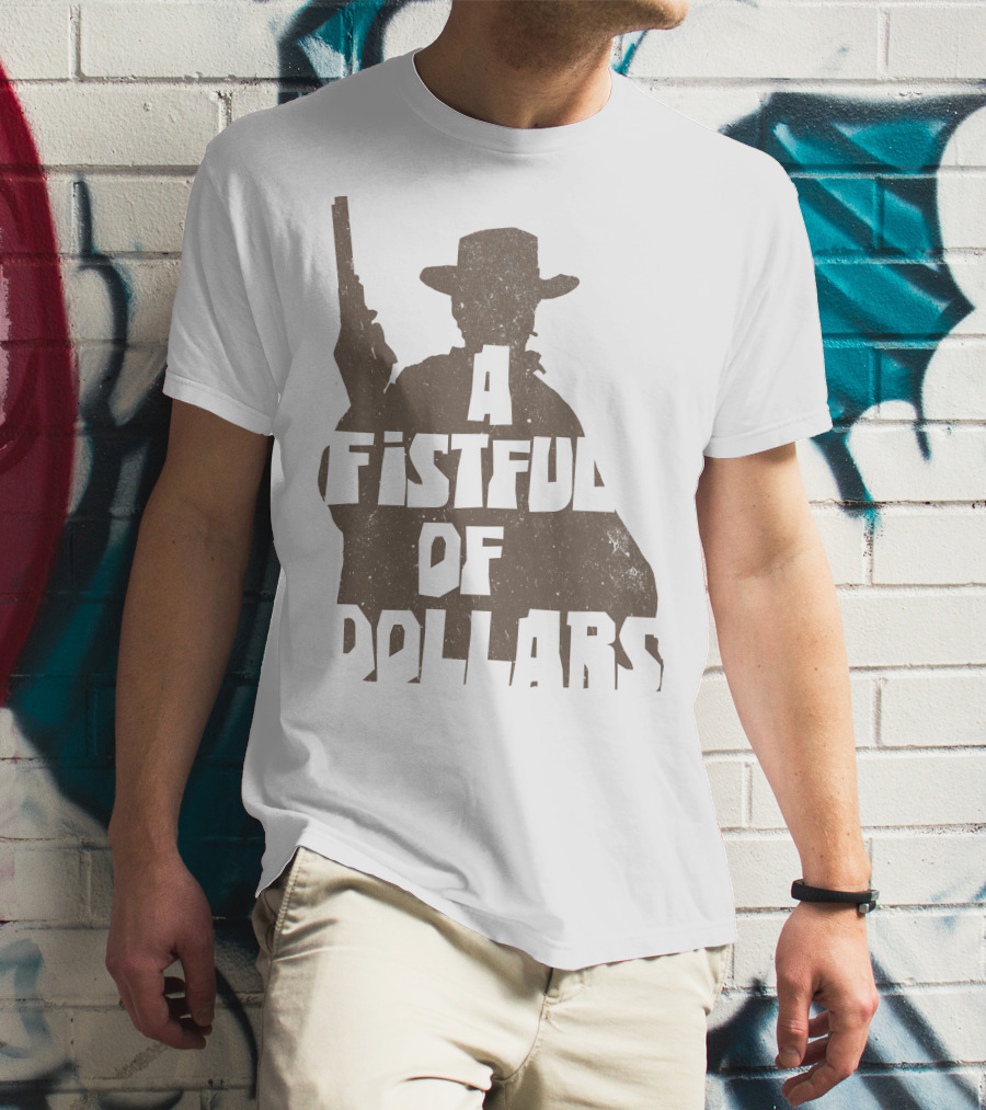 A Fistful Of Dollars Cowboy Silhouette With Revolver T-Shirt