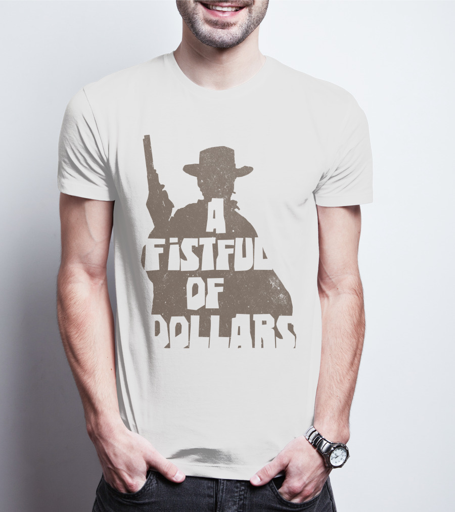 A Fistful Of Dollars Cowboy Silhouette With Revolver T-Shirt