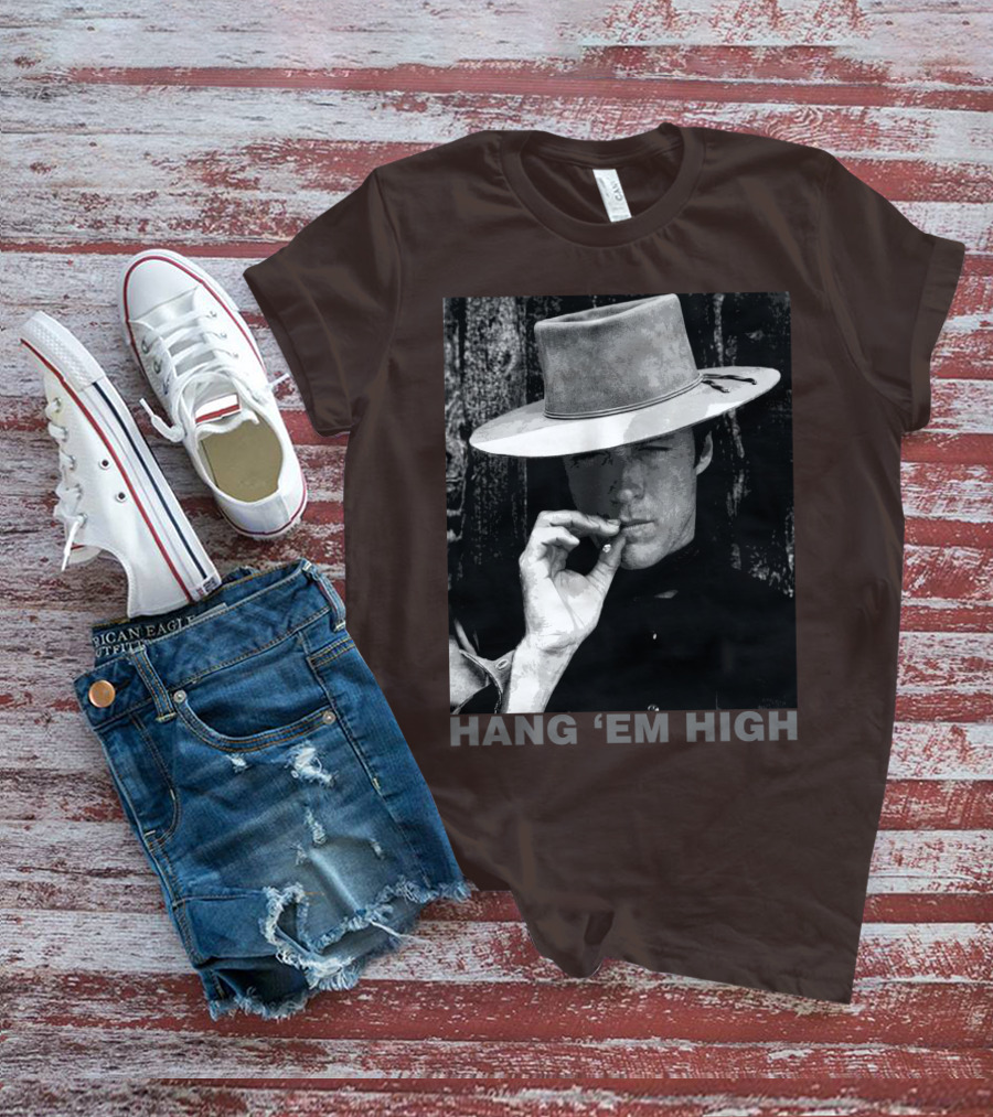 Hang 'Em High Western Style Cowboy Smoking T-Shirt