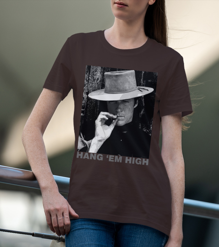 Hang 'Em High Western Style Cowboy Smoking T-Shirt