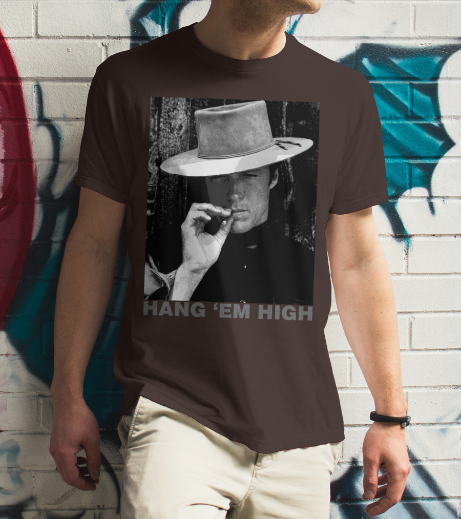 Hang 'Em High Western Style Cowboy Smoking T-Shirt