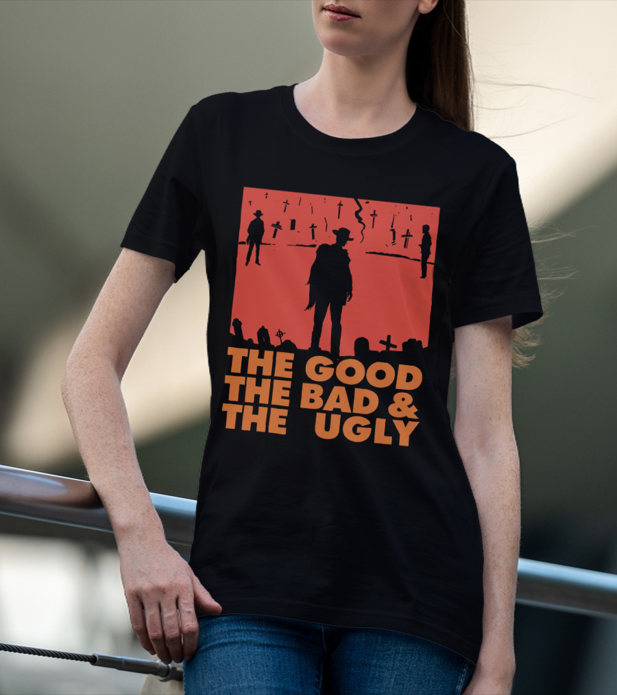 The Good The Bad And The Ugly Western Silhouette Scene T-Shirt