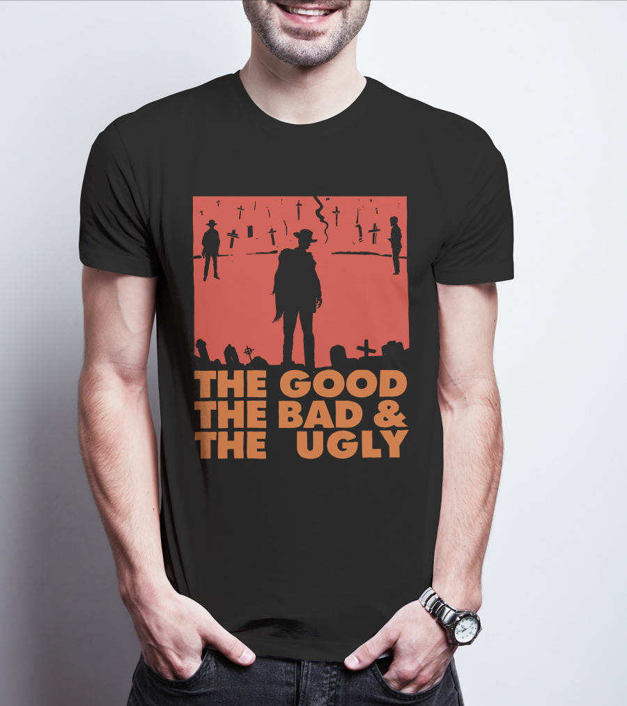 The Good The Bad And The Ugly Western Silhouette Scene T-Shirt