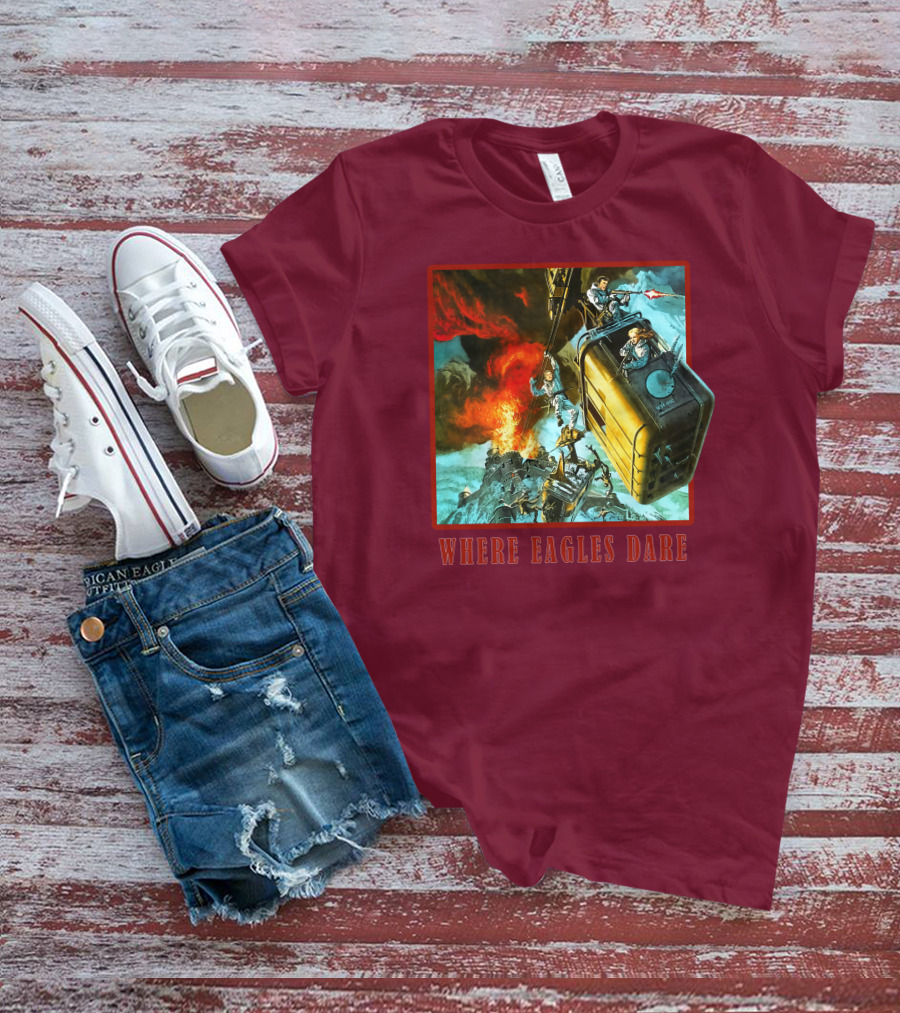 Where Eagles Dare Cable Car Adventure Explosive Action Scene 001 T-Shirt