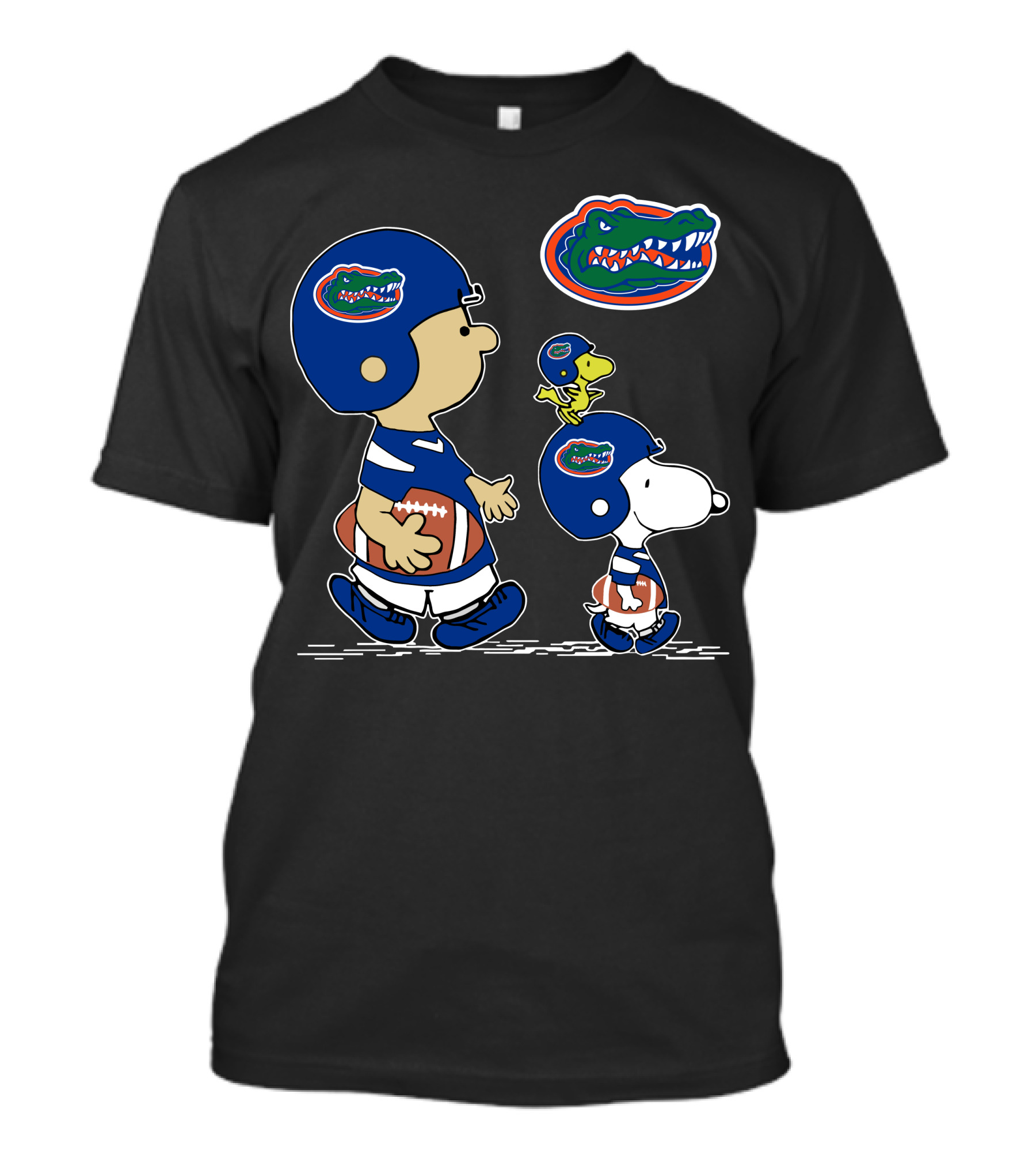 Peanuts Characters In Florida Gators Football Helmets T-Shirt