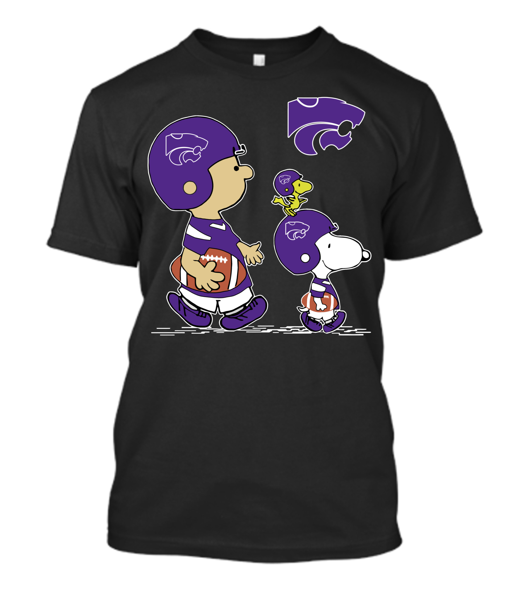 Kansas State Wildcats Football Characters Peanuts T-Shirt