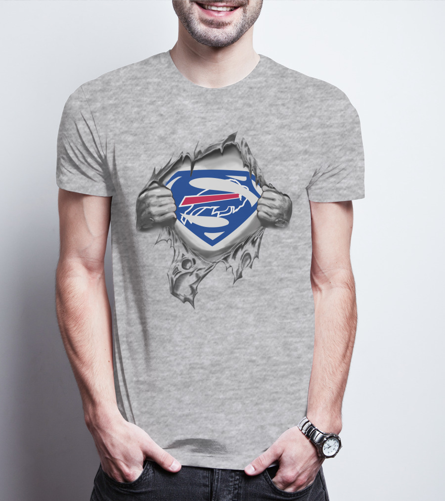 Buffalo Bills Superman Logo Reveal T-Shirt