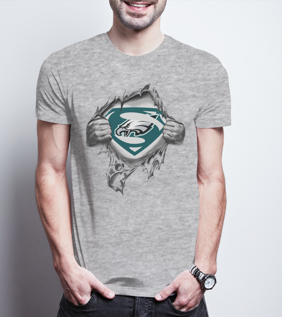 Philadelphia Eagles Superman Logo Reveal T-Shirt