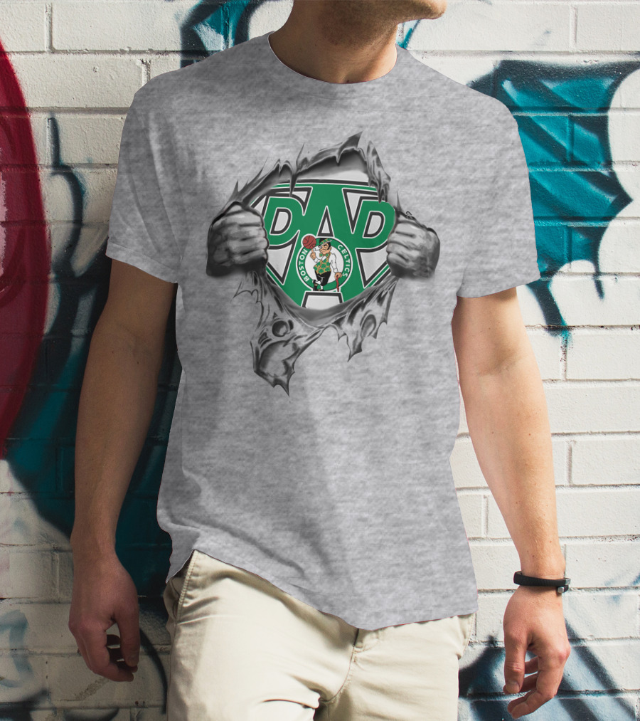 Boston Celtics Super Dad T-Shirt