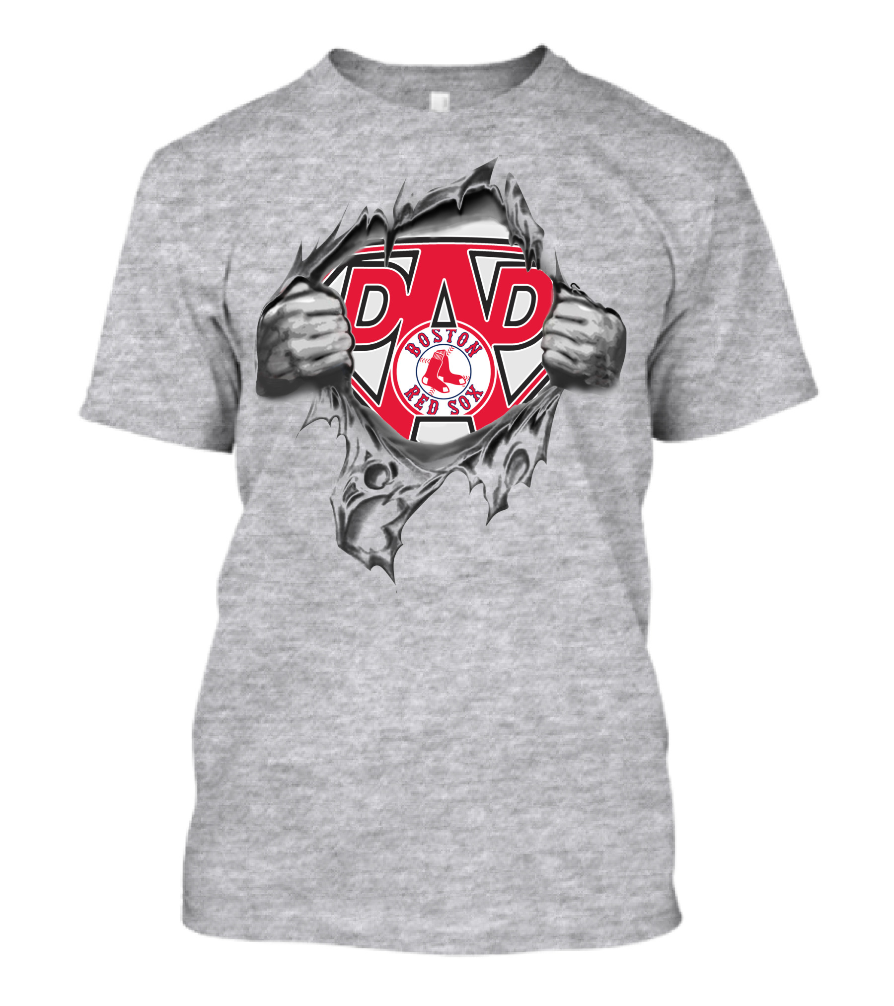 Boston Red Sox Dad Superhero T-Shirt