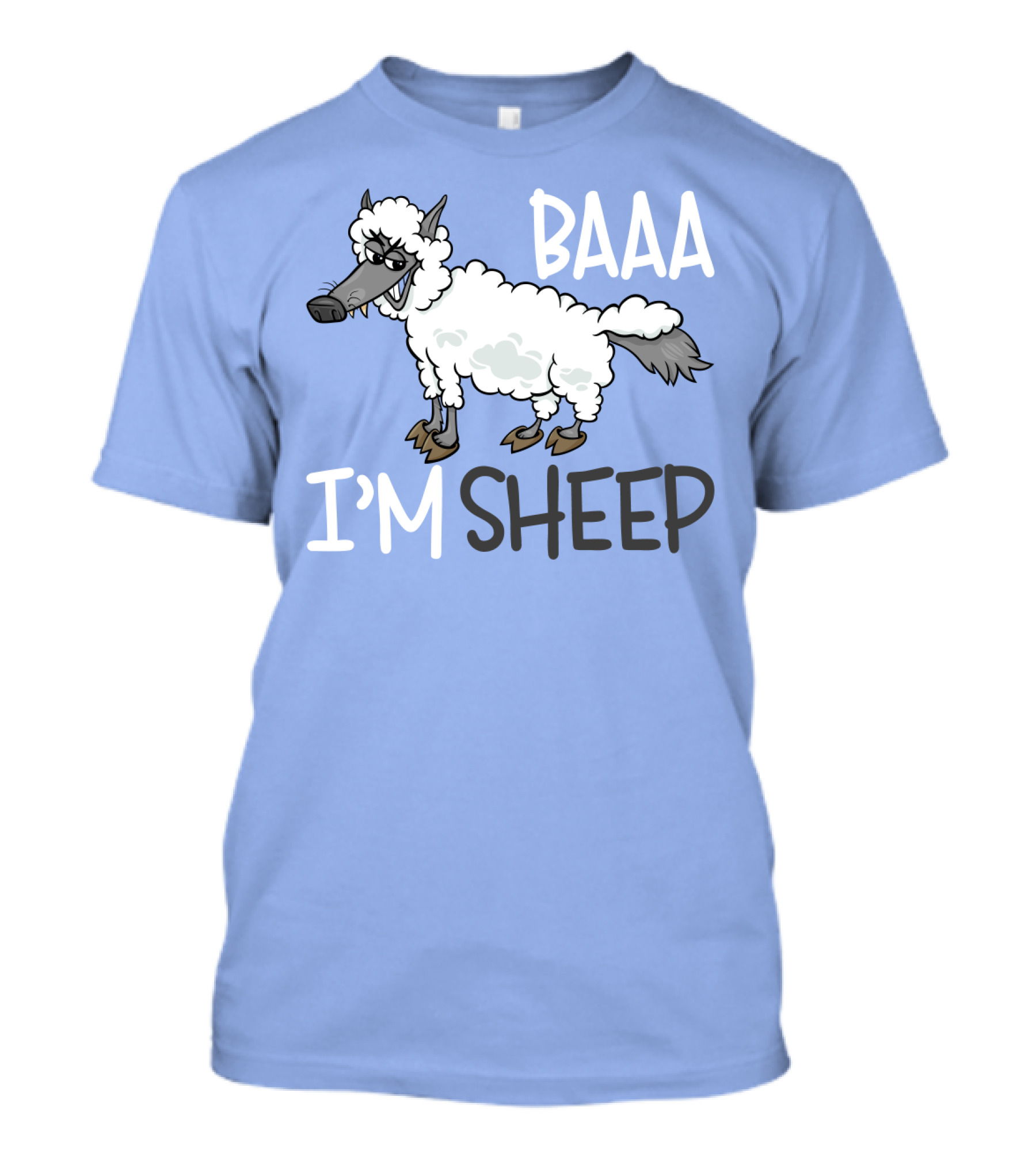 Baaa I'm A Sheep Funny Cartoon T-Shirt