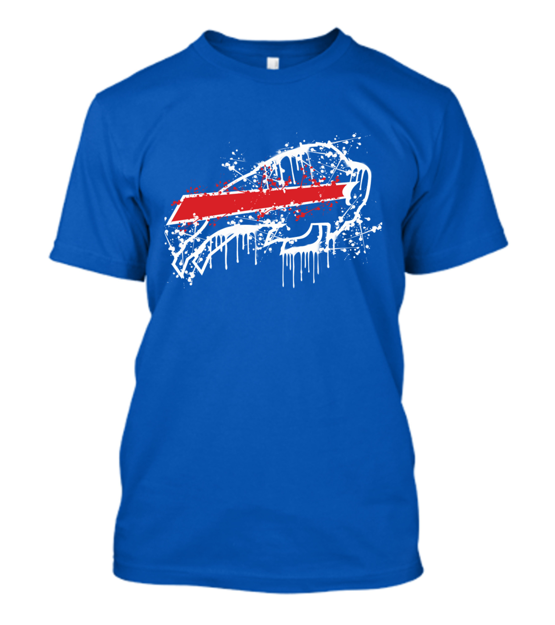 Buffalo Bills Paint Drip Splatter T-Shirt
